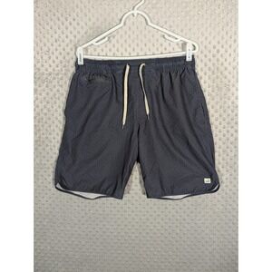 Vuori Banks Shorts Men's Medium* Gray Micro Dot 8.5" Athletic Unlined Drawstring